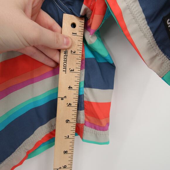 SAXX Swim Trunks Multicolor Striped Board Shorts Betawave Quick Dry Size 34 NWT - Picture 7 of 15